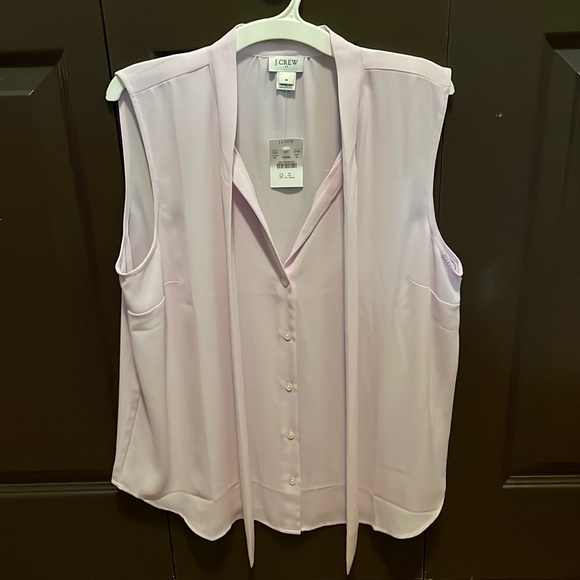 J Crew sleeveless pale lilac blouse NWT - Picture 1 of 3